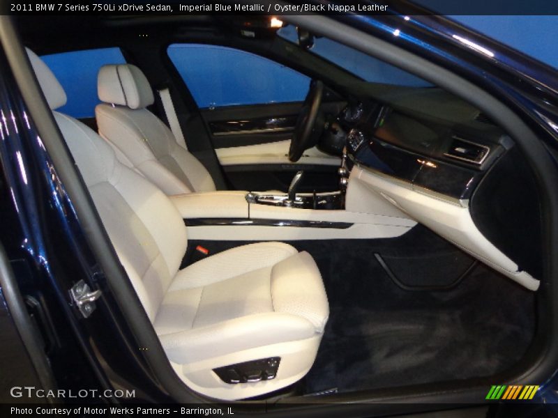 Imperial Blue Metallic / Oyster/Black Nappa Leather 2011 BMW 7 Series 750Li xDrive Sedan