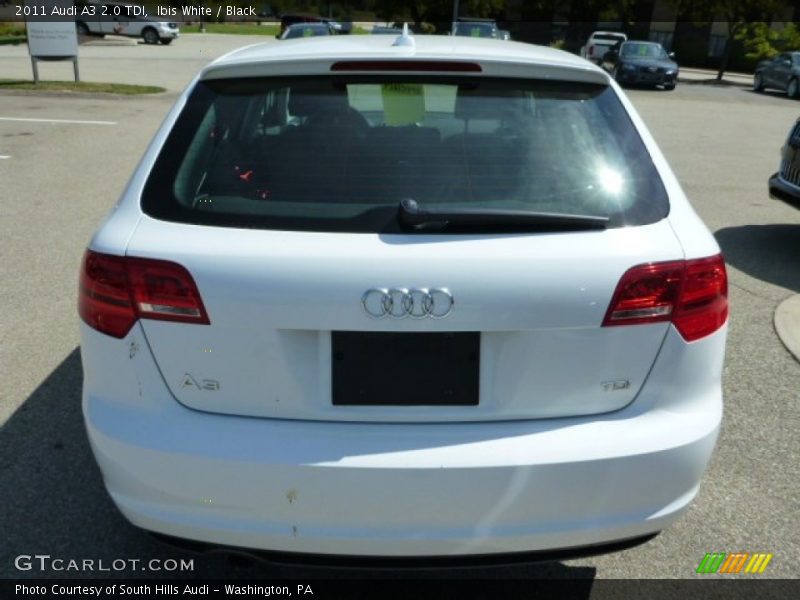 Ibis White / Black 2011 Audi A3 2.0 TDI