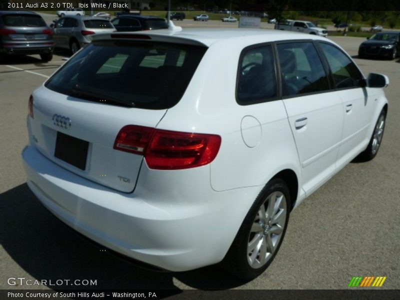 Ibis White / Black 2011 Audi A3 2.0 TDI