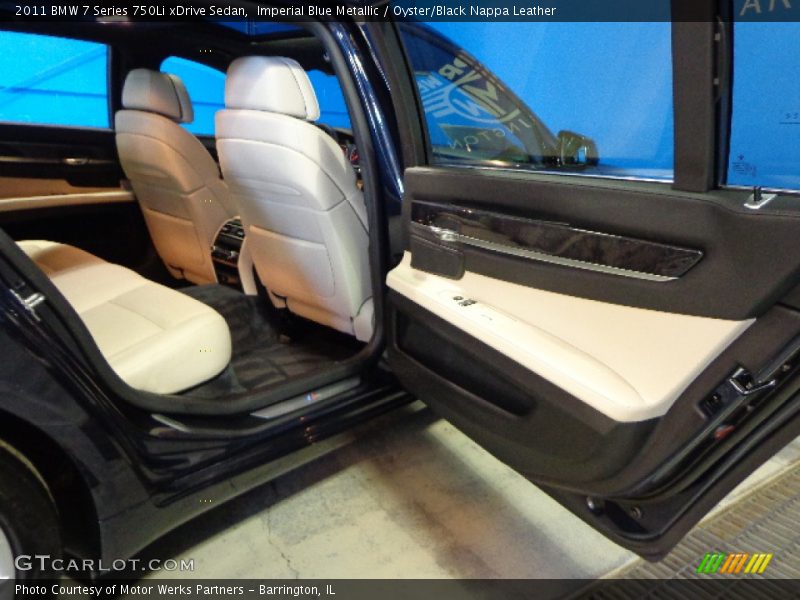 Imperial Blue Metallic / Oyster/Black Nappa Leather 2011 BMW 7 Series 750Li xDrive Sedan