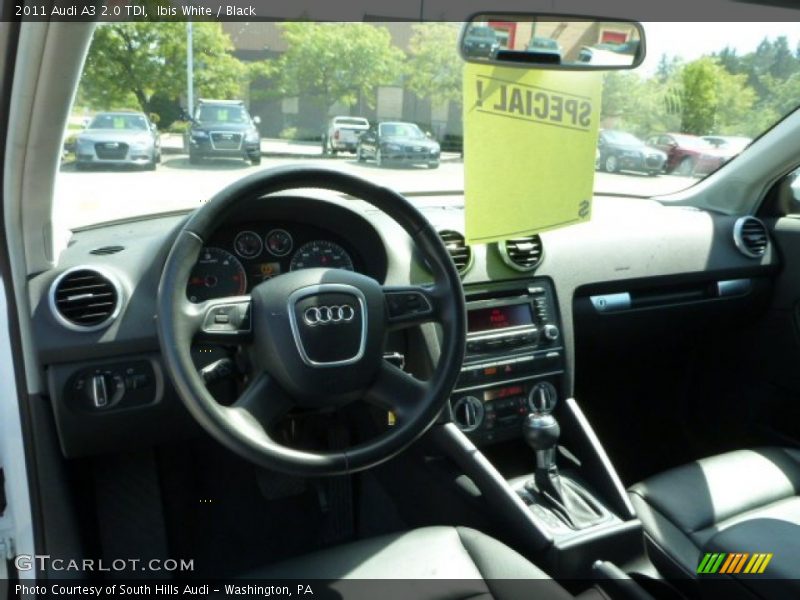 Ibis White / Black 2011 Audi A3 2.0 TDI