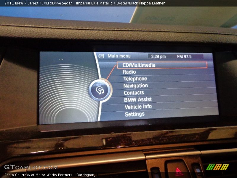 Imperial Blue Metallic / Oyster/Black Nappa Leather 2011 BMW 7 Series 750Li xDrive Sedan