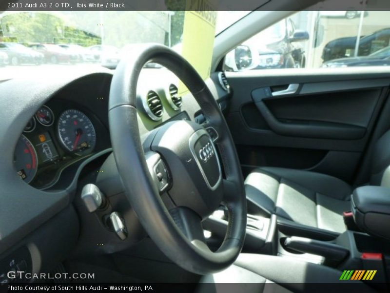 Ibis White / Black 2011 Audi A3 2.0 TDI