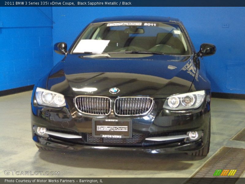Black Sapphire Metallic / Black 2011 BMW 3 Series 335i xDrive Coupe