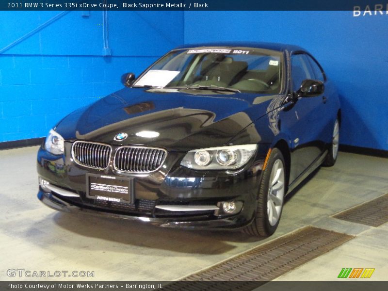Black Sapphire Metallic / Black 2011 BMW 3 Series 335i xDrive Coupe