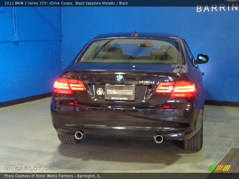 Black Sapphire Metallic / Black 2011 BMW 3 Series 335i xDrive Coupe