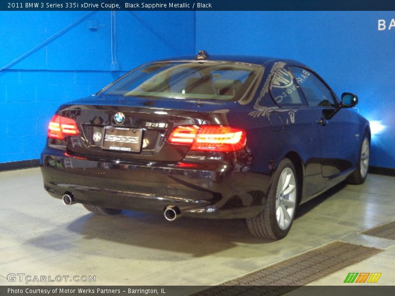 Black Sapphire Metallic / Black 2011 BMW 3 Series 335i xDrive Coupe