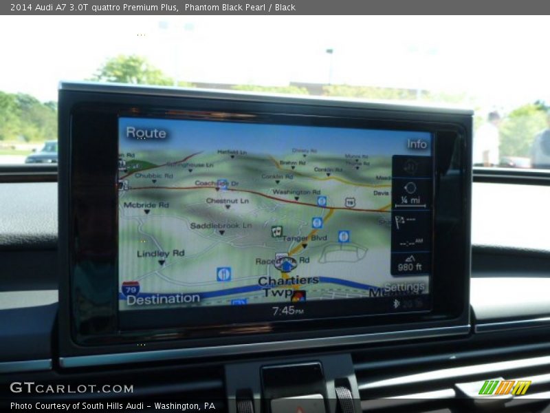 Phantom Black Pearl / Black 2014 Audi A7 3.0T quattro Premium Plus