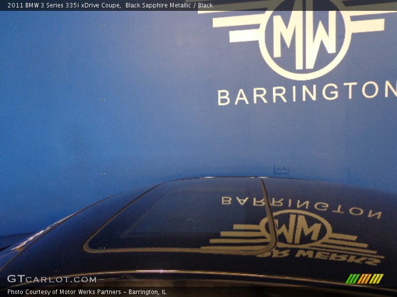 Black Sapphire Metallic / Black 2011 BMW 3 Series 335i xDrive Coupe