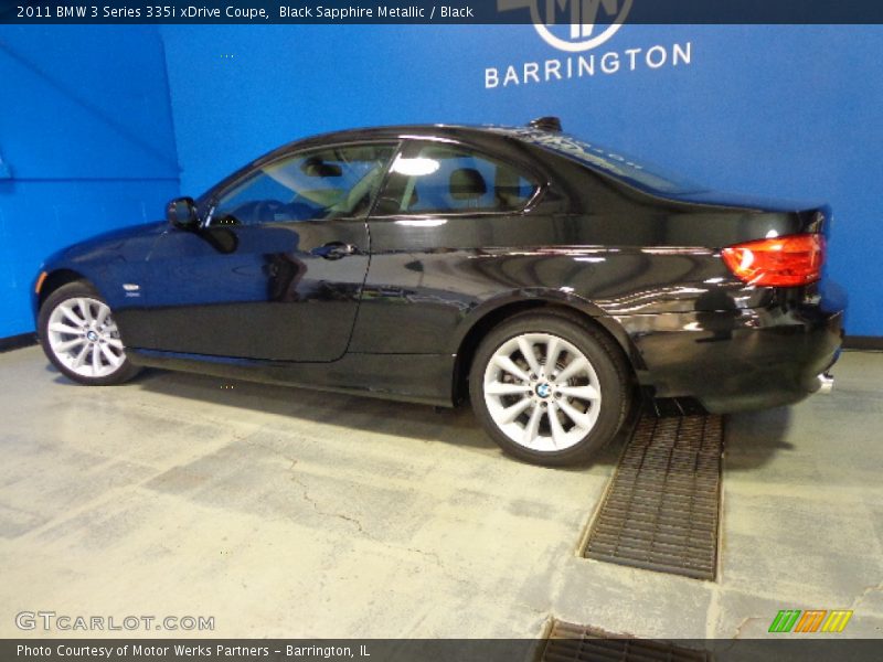 Black Sapphire Metallic / Black 2011 BMW 3 Series 335i xDrive Coupe