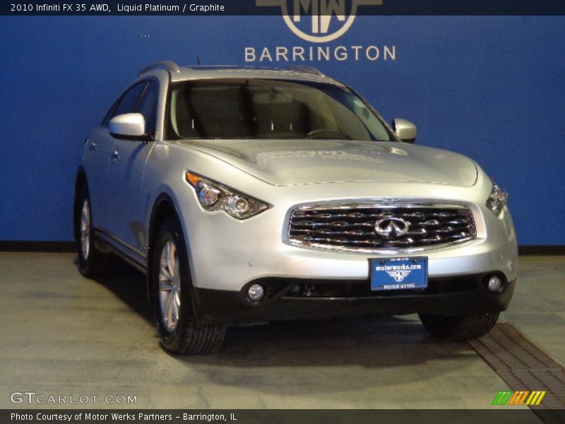Liquid Platinum / Graphite 2010 Infiniti FX 35 AWD