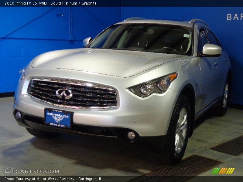 Liquid Platinum / Graphite 2010 Infiniti FX 35 AWD