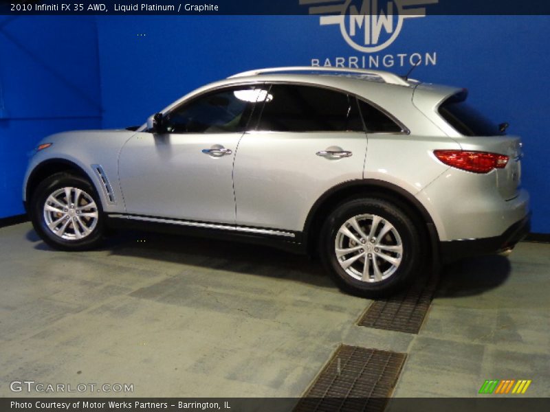 Liquid Platinum / Graphite 2010 Infiniti FX 35 AWD