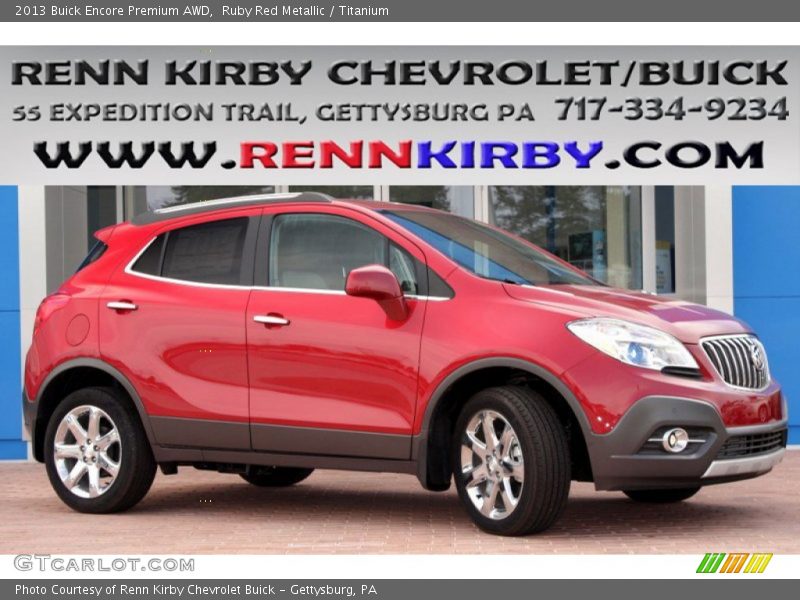 Ruby Red Metallic / Titanium 2013 Buick Encore Premium AWD