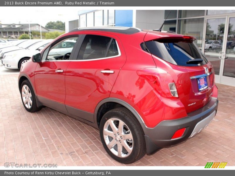 Ruby Red Metallic / Titanium 2013 Buick Encore Premium AWD