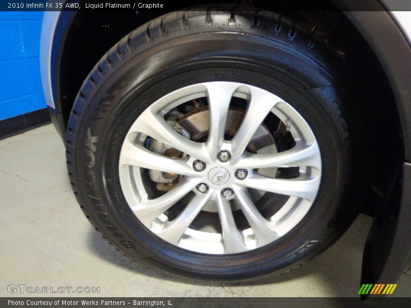 Liquid Platinum / Graphite 2010 Infiniti FX 35 AWD