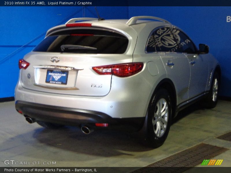Liquid Platinum / Graphite 2010 Infiniti FX 35 AWD