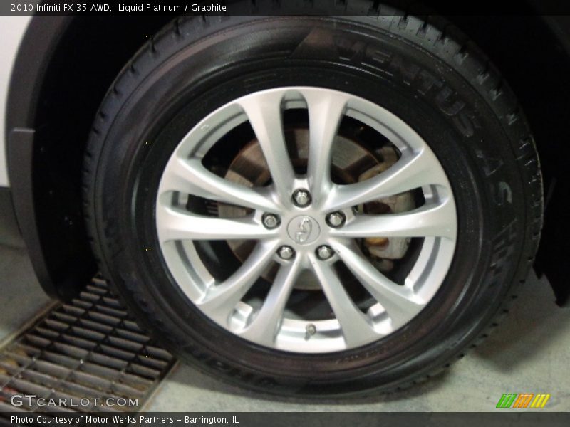 Liquid Platinum / Graphite 2010 Infiniti FX 35 AWD