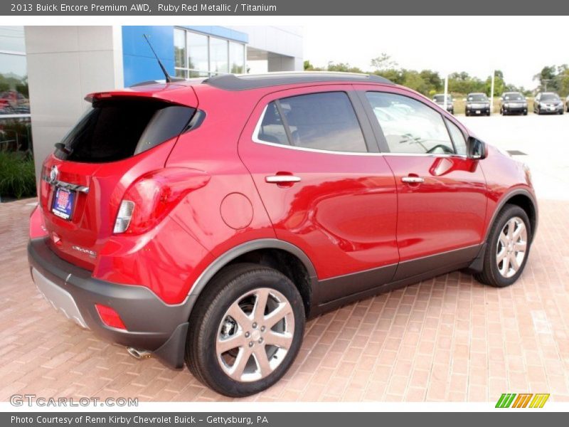 Ruby Red Metallic / Titanium 2013 Buick Encore Premium AWD