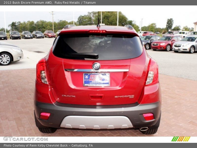 Ruby Red Metallic / Titanium 2013 Buick Encore Premium AWD