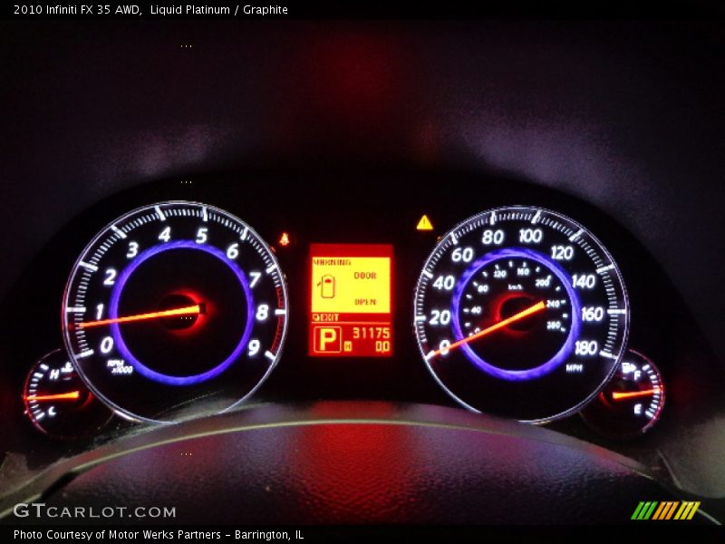 Liquid Platinum / Graphite 2010 Infiniti FX 35 AWD