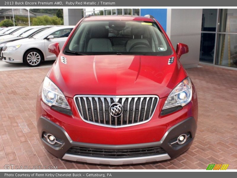 Ruby Red Metallic / Titanium 2013 Buick Encore Premium AWD