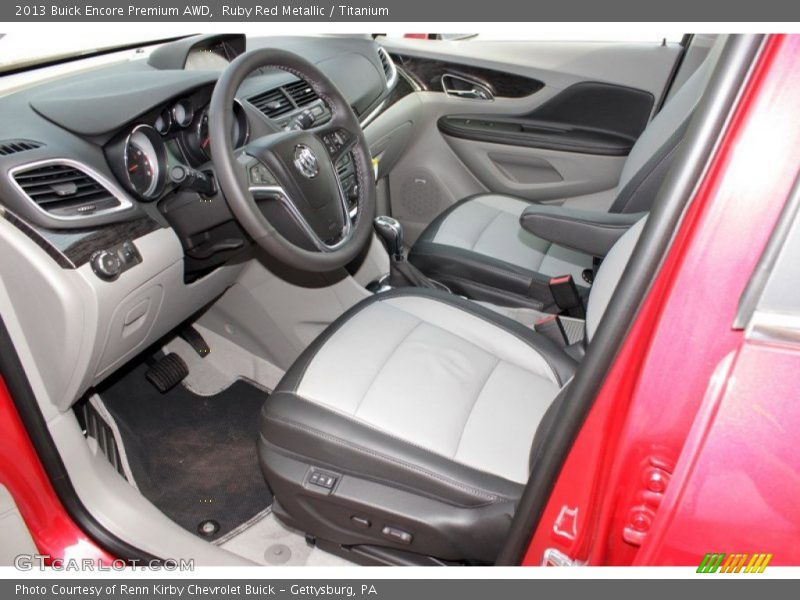 Ruby Red Metallic / Titanium 2013 Buick Encore Premium AWD