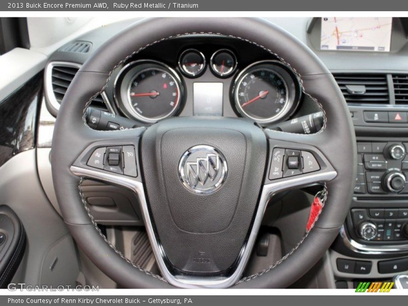 Ruby Red Metallic / Titanium 2013 Buick Encore Premium AWD