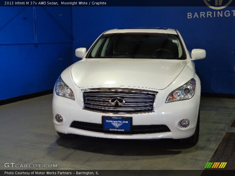 Moonlight White / Graphite 2013 Infiniti M 37x AWD Sedan