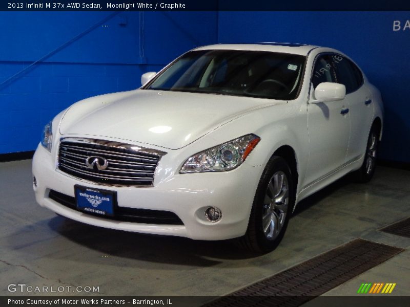 Moonlight White / Graphite 2013 Infiniti M 37x AWD Sedan