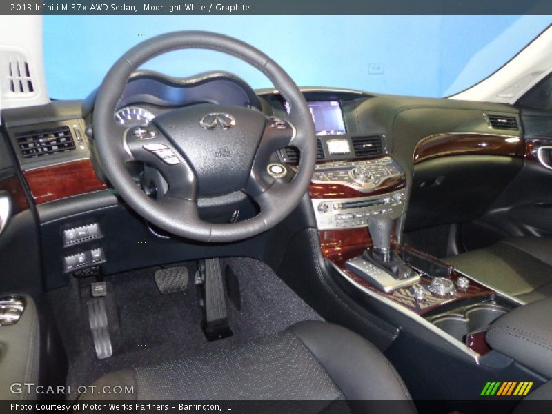 Moonlight White / Graphite 2013 Infiniti M 37x AWD Sedan