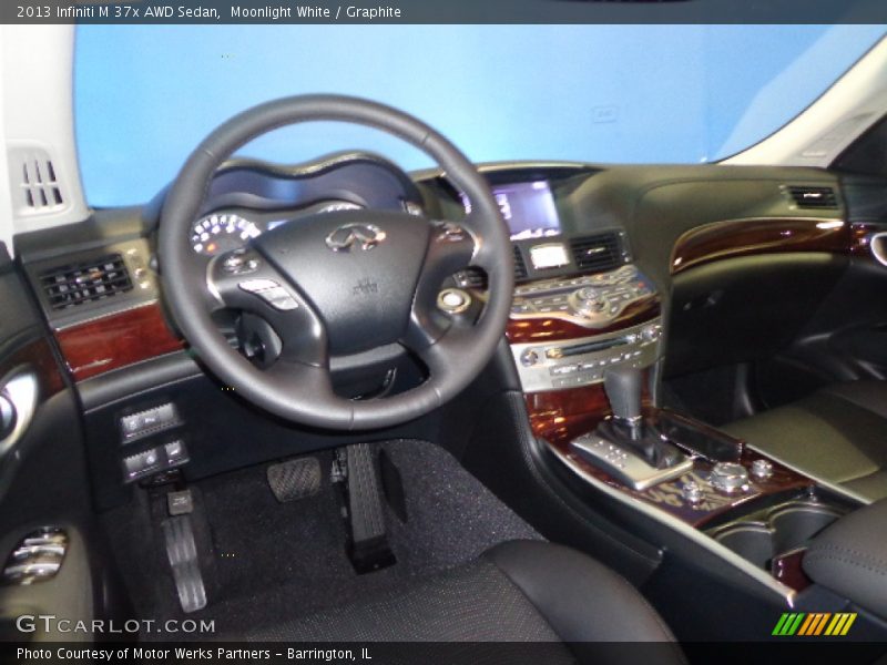 Moonlight White / Graphite 2013 Infiniti M 37x AWD Sedan