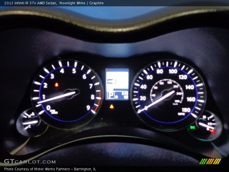 Moonlight White / Graphite 2013 Infiniti M 37x AWD Sedan