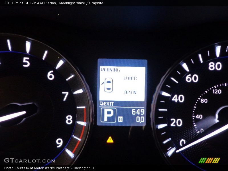 Moonlight White / Graphite 2013 Infiniti M 37x AWD Sedan