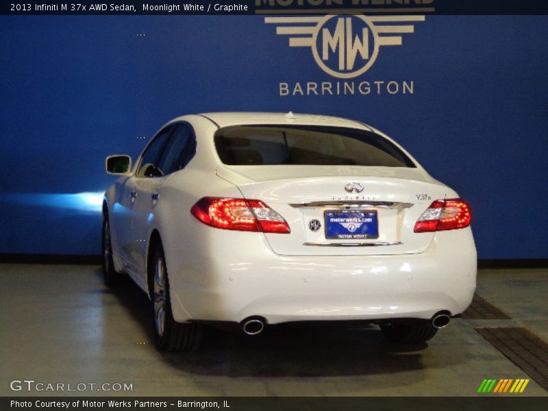 Moonlight White / Graphite 2013 Infiniti M 37x AWD Sedan