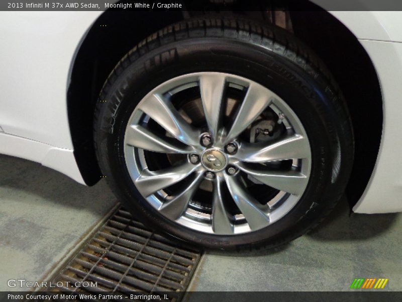 Moonlight White / Graphite 2013 Infiniti M 37x AWD Sedan