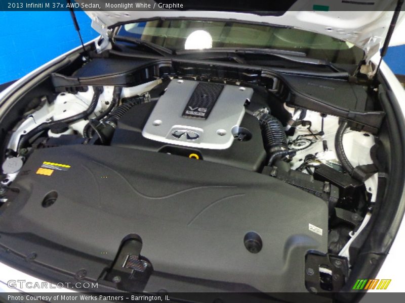 Moonlight White / Graphite 2013 Infiniti M 37x AWD Sedan