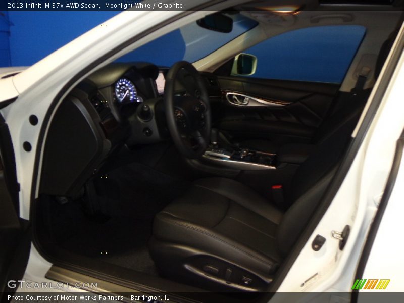 Moonlight White / Graphite 2013 Infiniti M 37x AWD Sedan