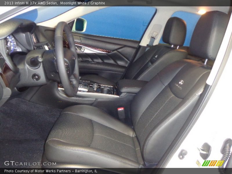 Moonlight White / Graphite 2013 Infiniti M 37x AWD Sedan