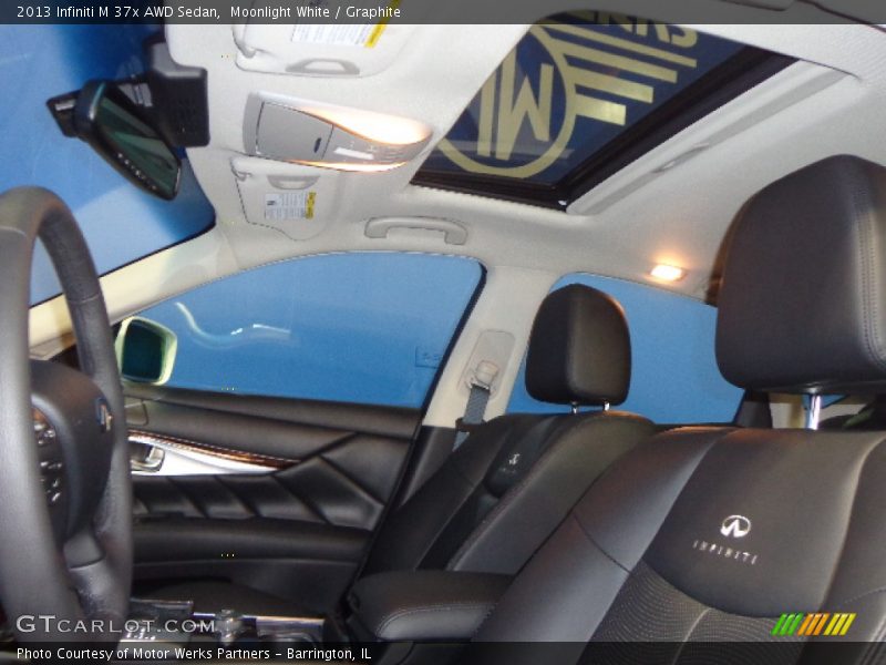 Moonlight White / Graphite 2013 Infiniti M 37x AWD Sedan