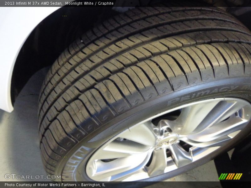 Moonlight White / Graphite 2013 Infiniti M 37x AWD Sedan