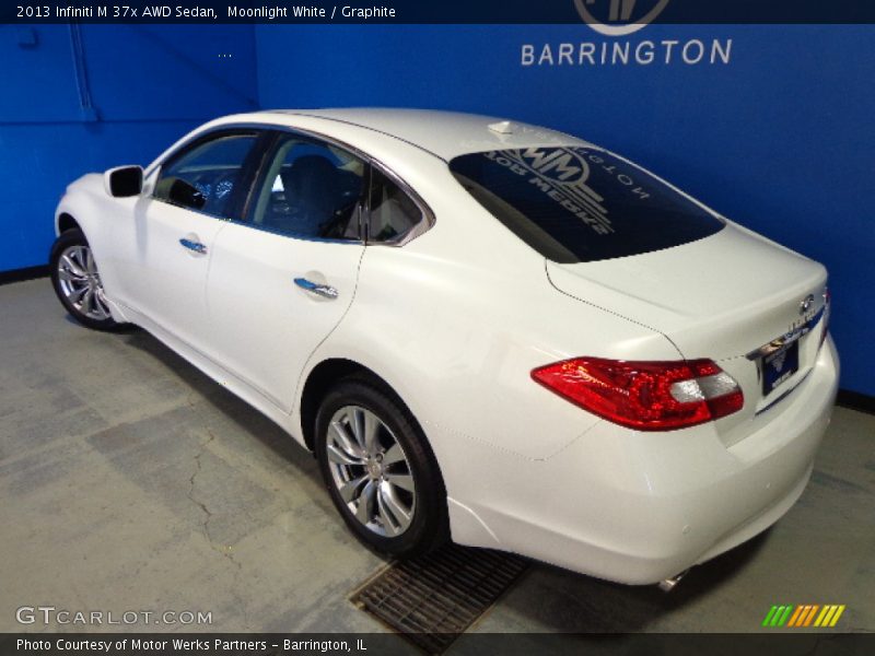 Moonlight White / Graphite 2013 Infiniti M 37x AWD Sedan