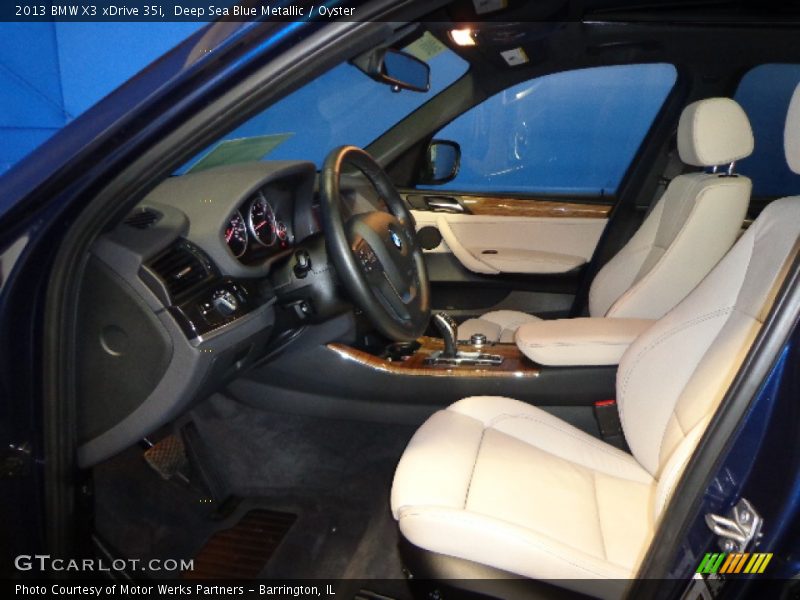 Deep Sea Blue Metallic / Oyster 2013 BMW X3 xDrive 35i