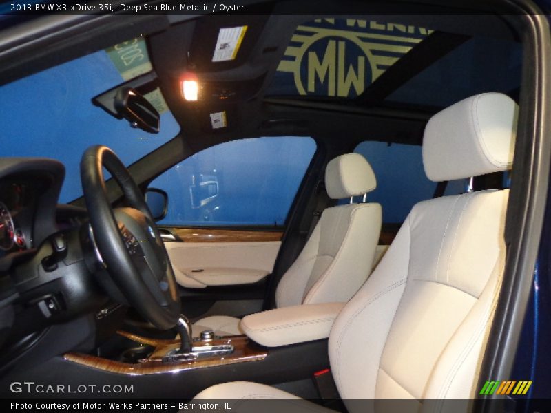 Deep Sea Blue Metallic / Oyster 2013 BMW X3 xDrive 35i