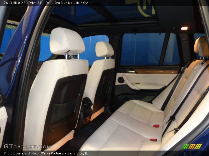 Deep Sea Blue Metallic / Oyster 2013 BMW X3 xDrive 35i