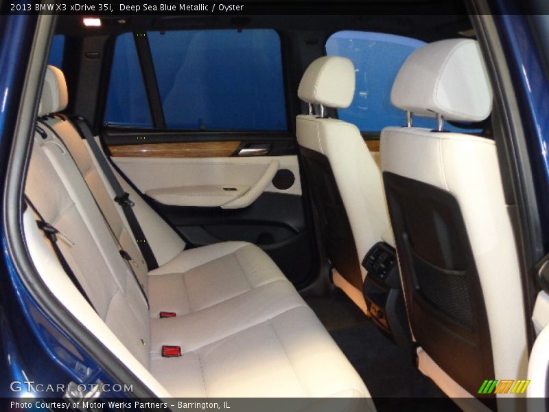 Deep Sea Blue Metallic / Oyster 2013 BMW X3 xDrive 35i