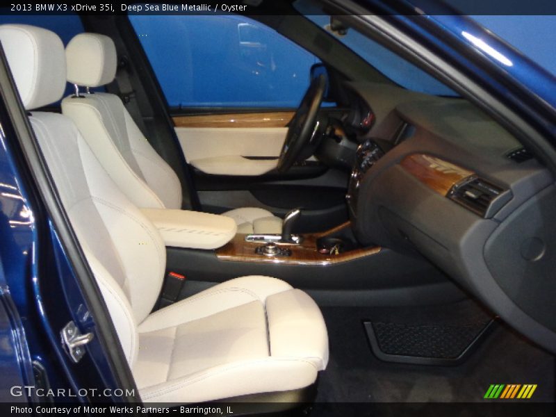 Deep Sea Blue Metallic / Oyster 2013 BMW X3 xDrive 35i
