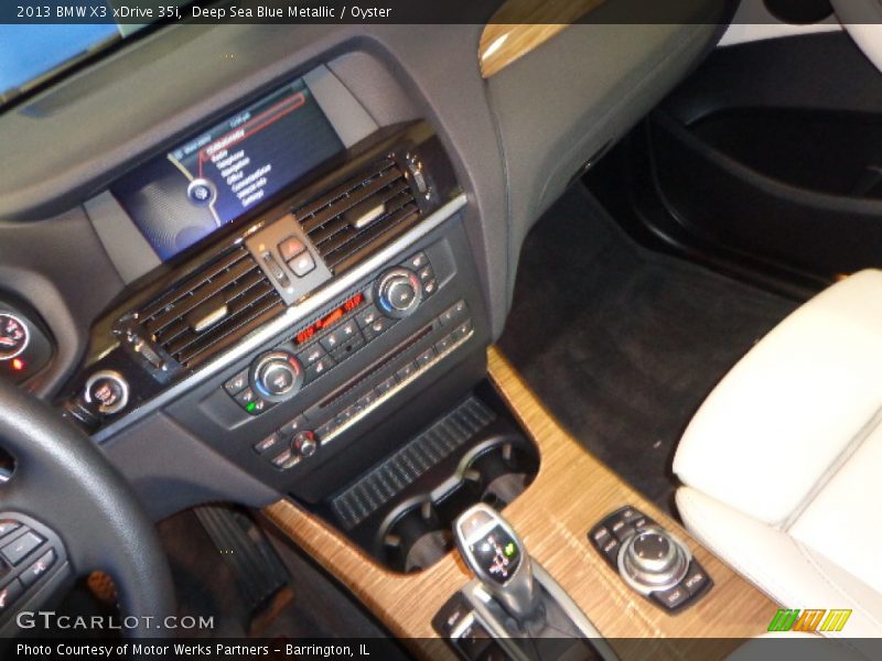 Deep Sea Blue Metallic / Oyster 2013 BMW X3 xDrive 35i