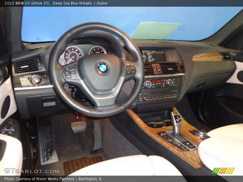 Deep Sea Blue Metallic / Oyster 2013 BMW X3 xDrive 35i