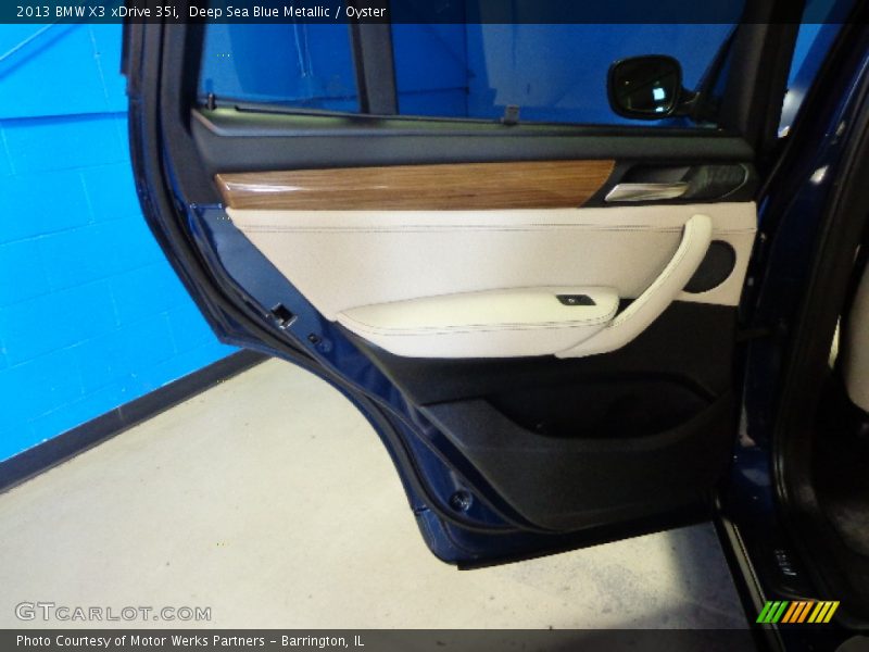 Deep Sea Blue Metallic / Oyster 2013 BMW X3 xDrive 35i